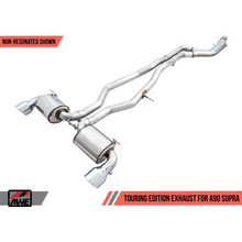 AWE 2020 Toyota Supra A90 Non-Resonated Touring Edition Exhaust - 5in Chrome Silver Tips | 3020-32058 - JDMuscleCat Back Exhaust Systemawe3020-32058