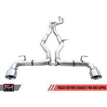 AWE 2020 Toyota Supra A90 Track Edition Exhaust - 5in Chrome Silver Tips | 3015-32116 - JDMuscleCat Back Exhaust Systemawe3015-32116
