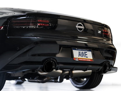 AWE 23 - 24 Nissan Z RZ34 RWD Touring Edition Catback Exhaust System w/ Diamond Black Tips | 3015 - 33400 - JDMuscleCat Back Exhaust Systemawe3015-33400
