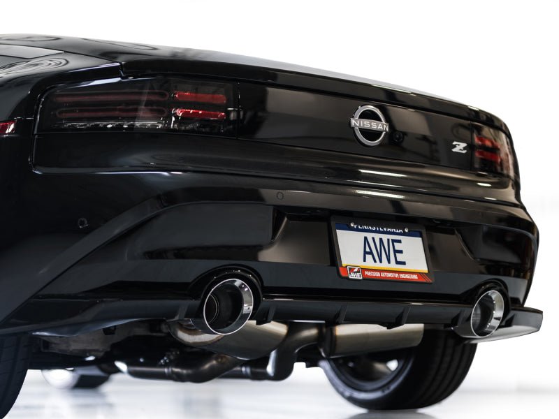 AWE 23 - 24 Nissan Z RZ34 RWD Track Edition Catback Exhaust System w/ Chrome Silver Tips | 3020 - 32400 - JDMuscleCat Back Exhaust Systemawe3020-32400