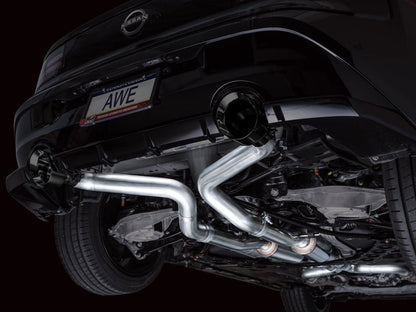 AWE 23 - 24 Nissan Z RZ34 RWD Track Edition Catback Exhaust System w/ Diamond Black Tips | 3020 - 33400 - JDMuscleCat Back Exhaust Systemawe3020-33400