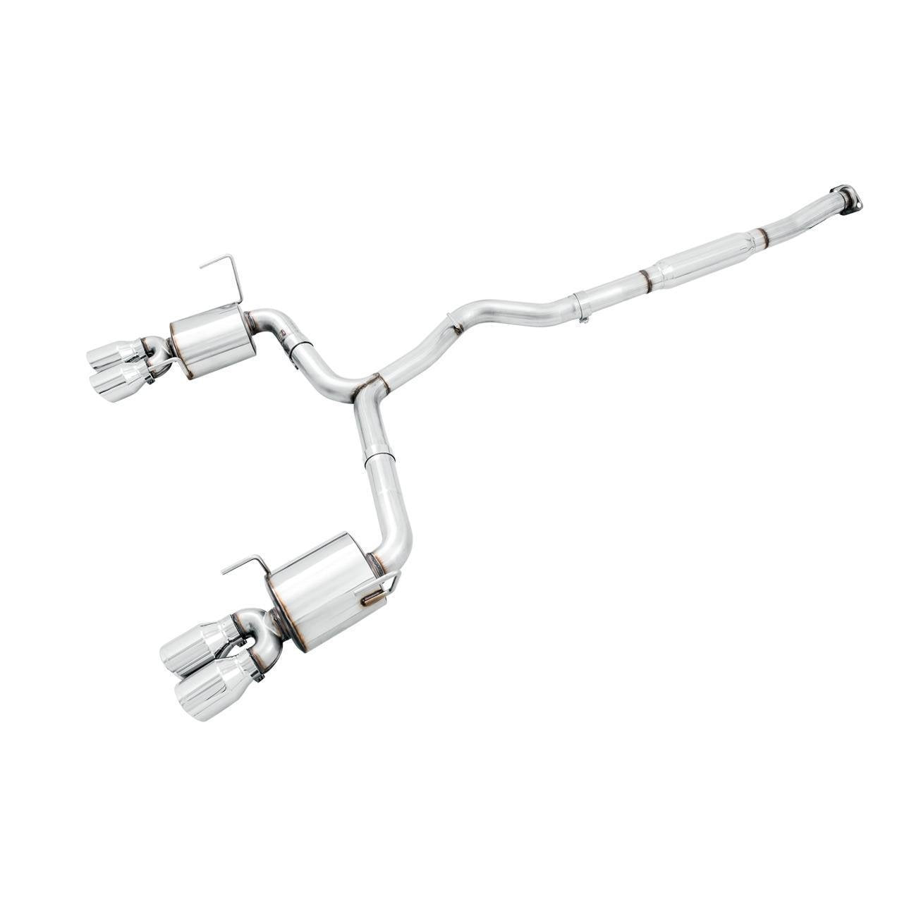 AWE Touring Edition Cat Back Exhaust Chrome Silver Quad Tips (102mm) Subaru WRX 2015-2019 (3015-42098)-awe3015-42098-3015-42098-Cat Back Exhaust System-AWE Tuning-JDMuscle