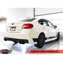 AWE [15-21 WRX] Touring Edition Cat Back Exhaust Diamond Black Quad Tips 102mm | 3015-43102