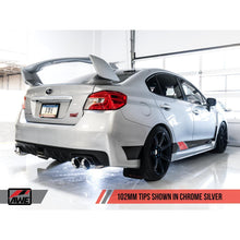 AWE [11-21 WRX/STI Sedan] Track Edition Cat Back Exhaust Chrome Silver Quad Tips 102mm | 3020-42058