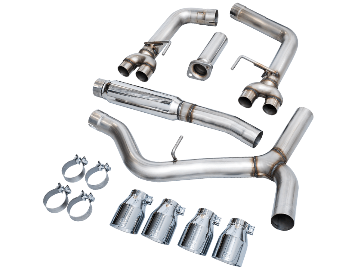 AWE Tuning [22 - 26 WRX] Track Edition Catback Exhaust - Chrome Silver Tips | 3020 - 42979 - JDMuscleCat Back Exhaust Systemawe3020-42979