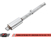 AWE Tuning Touring Resonated Mid Pipe Conversion Kit Honda Civic Type R 2017+| 3815 - 11000 - JDMuscleExhaust Mid Pipesawe3815-11000