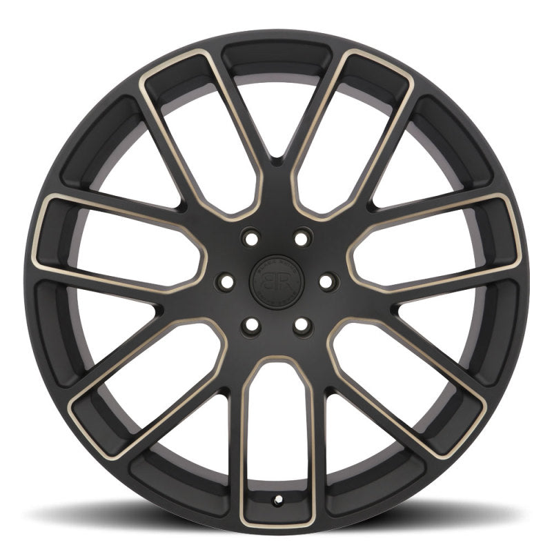 Black Rhino Kunene 22x9.5 5x114.3 ET30 CB 76.1 Matte Black w/Dark Tint Milled Spokes Wheel