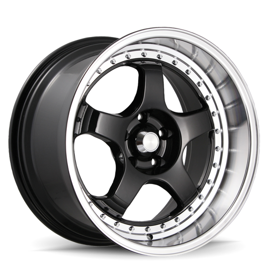 Konig SSM 18x8 5x114.3 ET35 Gloss Black w/ Machined Lip