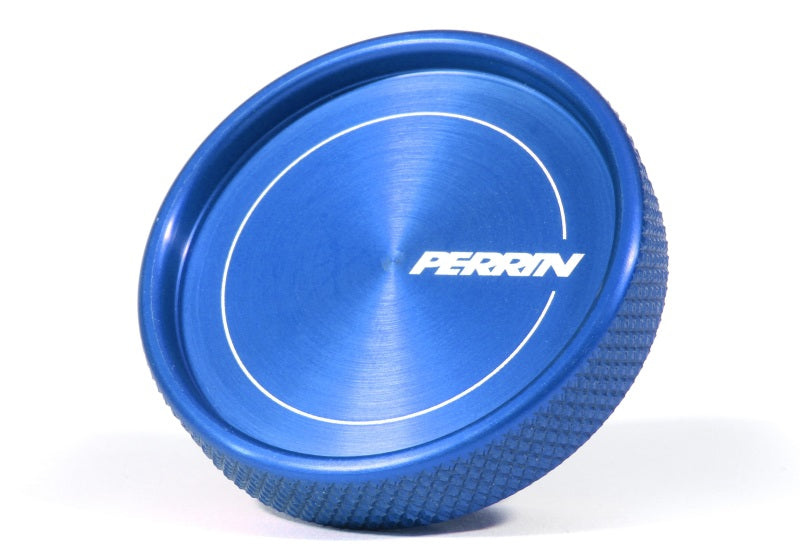 Perrin Oil Cap Round Style Blue Most Subaru Models | PSP-ENG-711BL
