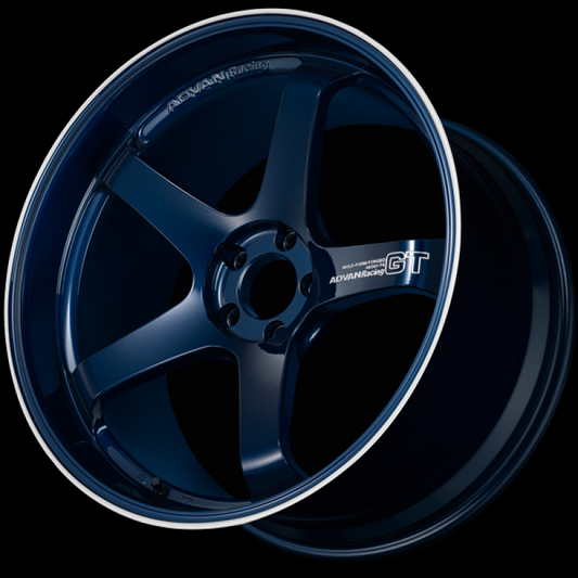 Advan GT Premium Version (Center Lock) 20x12.0 +44 Racing Titanium Blue & Ring