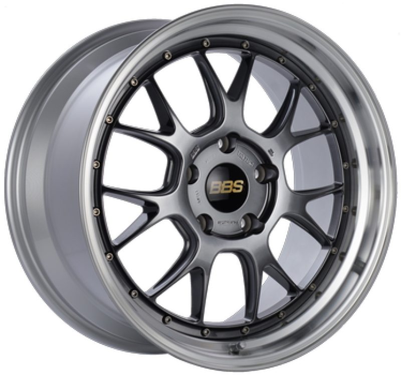 BBS LM-R 19x9.5 5x112 ET38 Diamond Black Center Diamond Cut Lip Wheel -82mm PFS/Clip Required | LM323DBPK