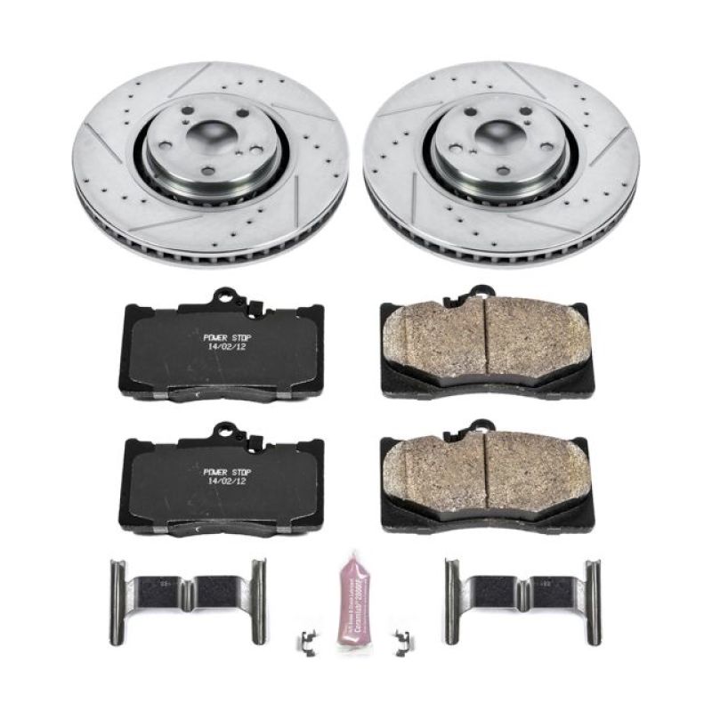 Power Stop Front Z23 Evolution Sport Brake Kit Lexus GS350 2007-2011 | K4634