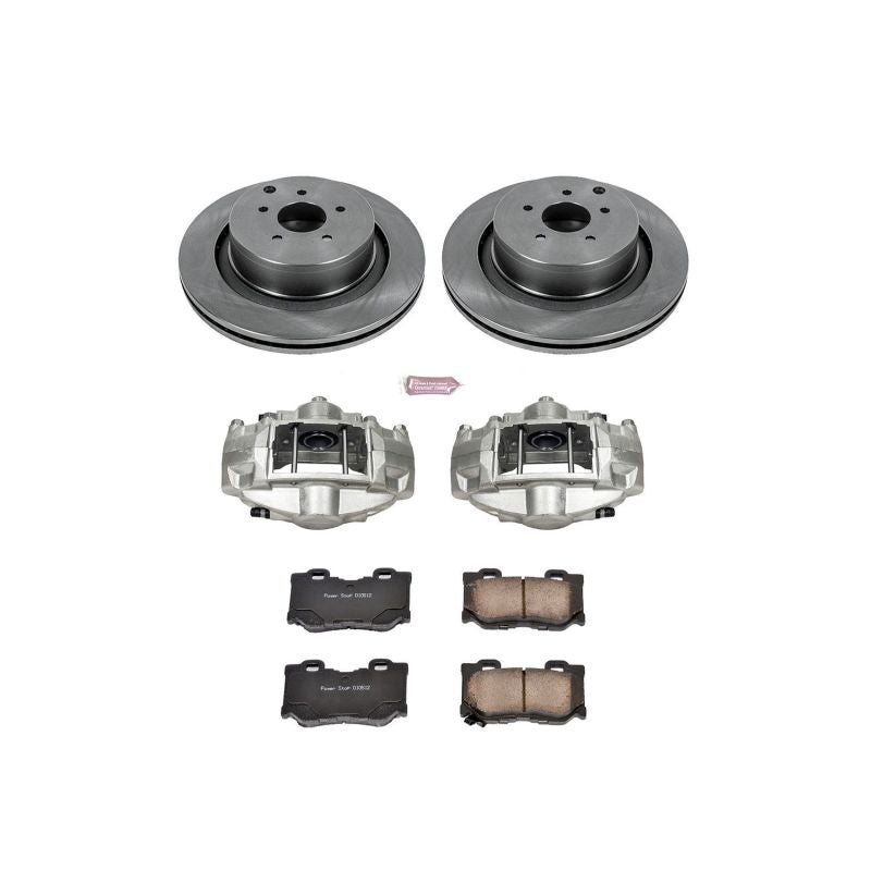 Power Stop Rear Autospecialty Brake Kit w/ Calipers Infiniti FX50 2009-2013 / M37 2011-2013 / M56 2011-2013 / M56x 2013 / Q50 2014-2020 / Q60 2017-2019 / Q70 2014-2019 / Q70L 15-2019 / QX70 2014 | KCOE5861