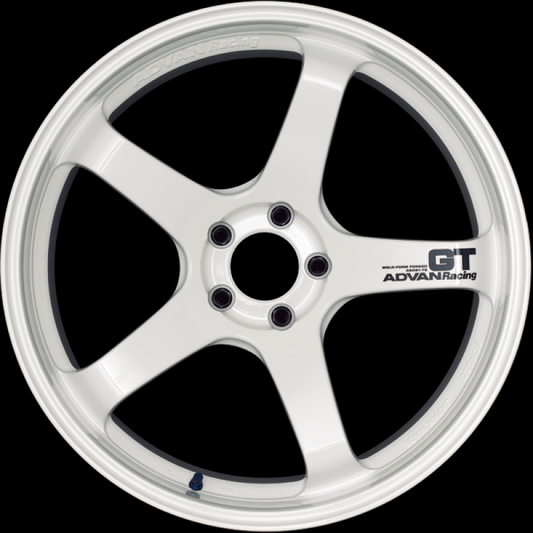 Advan GT 18x9.5 +45 5-114.3 Racing White Wheel