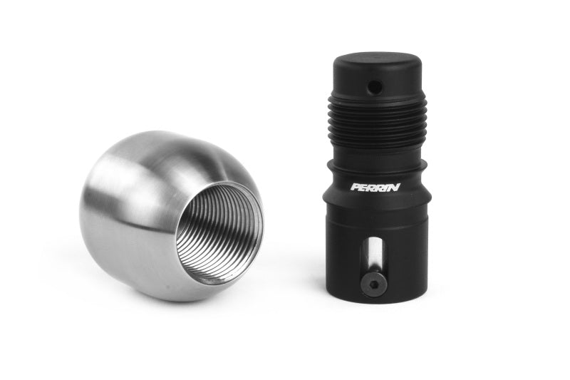 Perrin Brushed Barrel 1.85in Stainless Steel Shift Knob For Outback w/CVT 2020+ | PSP-INR-141-2