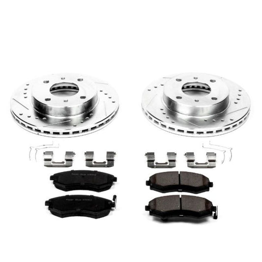 Power Stop Front Z23 Evolution Sport Brake Kit Infiniti G20 1991-1996 / Nissan 240SX 1989-1998 / Sentra 2000-2006 | K656