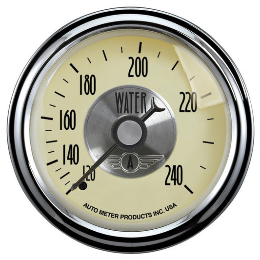 Autometer Prestige Series 52mm 120-240 Deg F Mechanical Water Temperature Gauge Universal | 2032