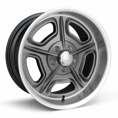 Race Star 32 Mirage 15x8 5x4.75bc 4.50bs Metallic Gray w/ Machined Lip | 32-580245GM