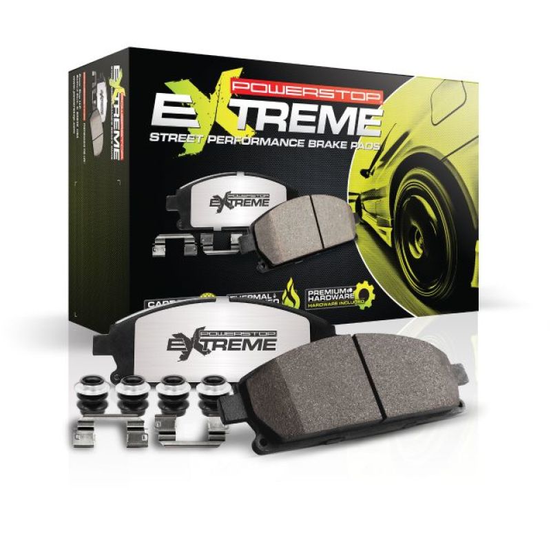 Power Stop Front Z26 Extreme Street Brake Pads w/ Hardware Mazda Miata 2001-2005 | Z26-890