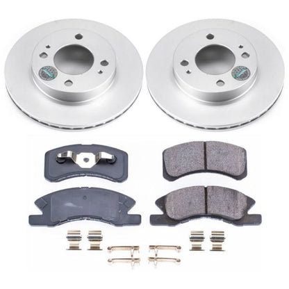 Power Stop Front Z17 Evolution Geomet Coated Brake Kit Mitsubishi Mirage 2014-2017 | CRK7217