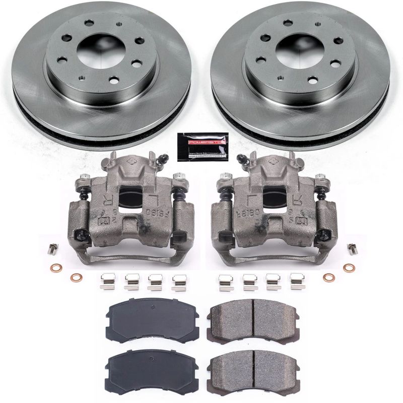 Power Stop Front Autospecialty Brake Kit w/ Calipers Mitsubishi Lancer 2002-2007 | KCOE1092