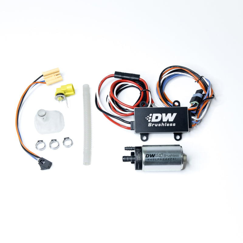 DeatschWerks 440lph in-tank brushless fuel pump w/ 9-0904 install kit + C103 Controller Mazda RX-8 2004-2008 | dwk9-441-C103-0904