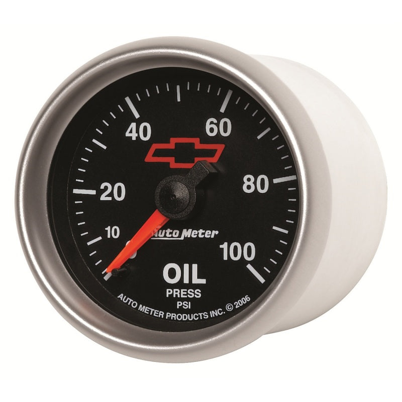 Autometer Sport-Comp II GM 52mm 0-100 PSI Mechanical Oil Pressure Gauge Universal | 3621-00406