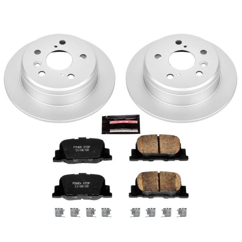 Power Stop Rear Z17 Evolution Geomet Coated Brake Kit Lexus ES300 2000-2001 / Toyota Camry 2000-2001| CRK1084