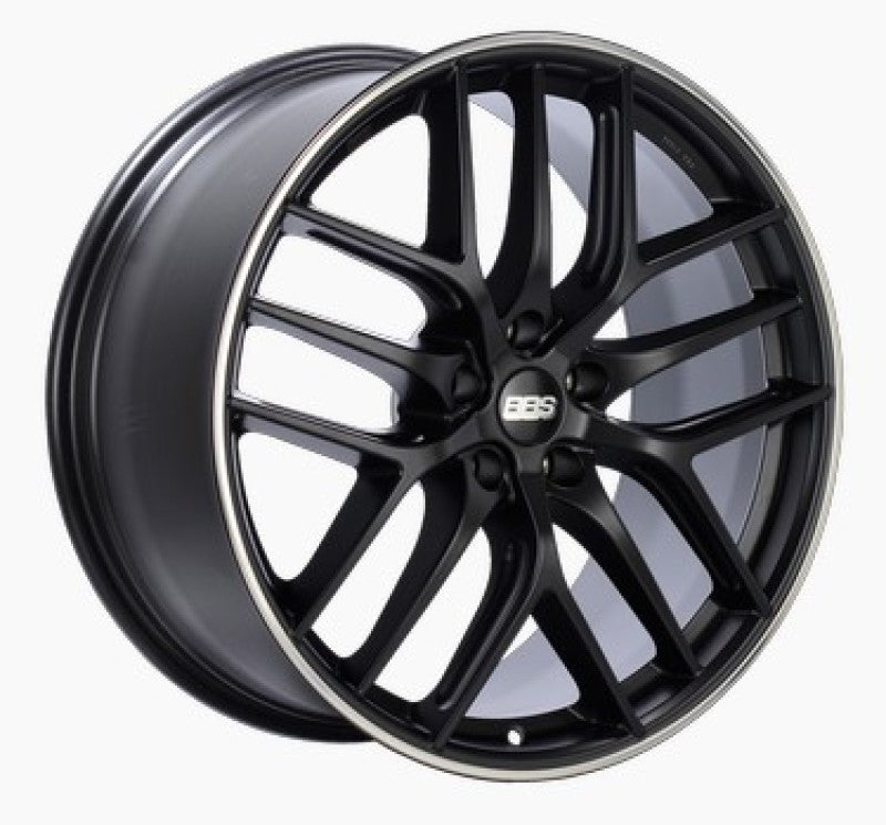 BBS CC - R 19x8 5x112 ET44 Satin Black Polished Rim Protector Wheel - 82mm PFS Required | CC2003BPO - JDMuscleWheelsbbsCC2003BPO