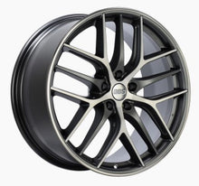 BBS CC - R 19x9 5x120 ET48 Satin Graphite Diamond Cut Polished Rim Protector Wheel - 82mm PFS Required - JDMuscleWheelsbbsCC2203GRPK