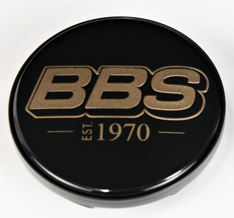 BBS Center Cap 70.6mm Black/Gold Est. 1970 Anniversary w/BBS Logo | 4 - Tab | 10.02.5038 - JDMuscleCenter Capsbbs10.02.5038