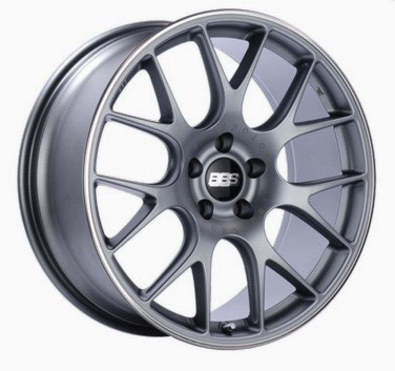 BBS CH - R 19x8 5x114.3 ET38 Satin Titanium Polished Rim Protector Wheel - 82mm PFS/Clip Required - JDMuscleWheelsbbsCH143TIPO