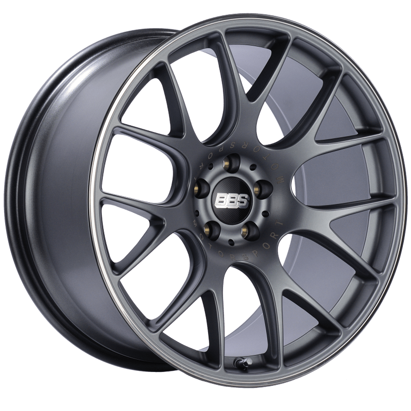 BBS CH - R 20x10.5 5x114.3 ET24 CB66 Satin Titanium Polished Rim Protector Wheel - JDMuscleWheelsbbsCH125TIPO