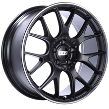 BBS CH - R 20x9.5 5x114.3 ET40 CB66 Satin Black Polished Rim Protector Wheel - JDMuscleWheelsbbsCH124BPO