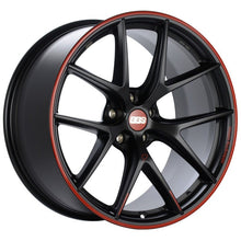 BBS CI - R Nurburgring Edition 19x8.5 5x114.3 ET43 Satin Black/Red Lip Wheel - 82mm PFS/Clip Req. - JDMuscleWheelsbbsCI2105NE