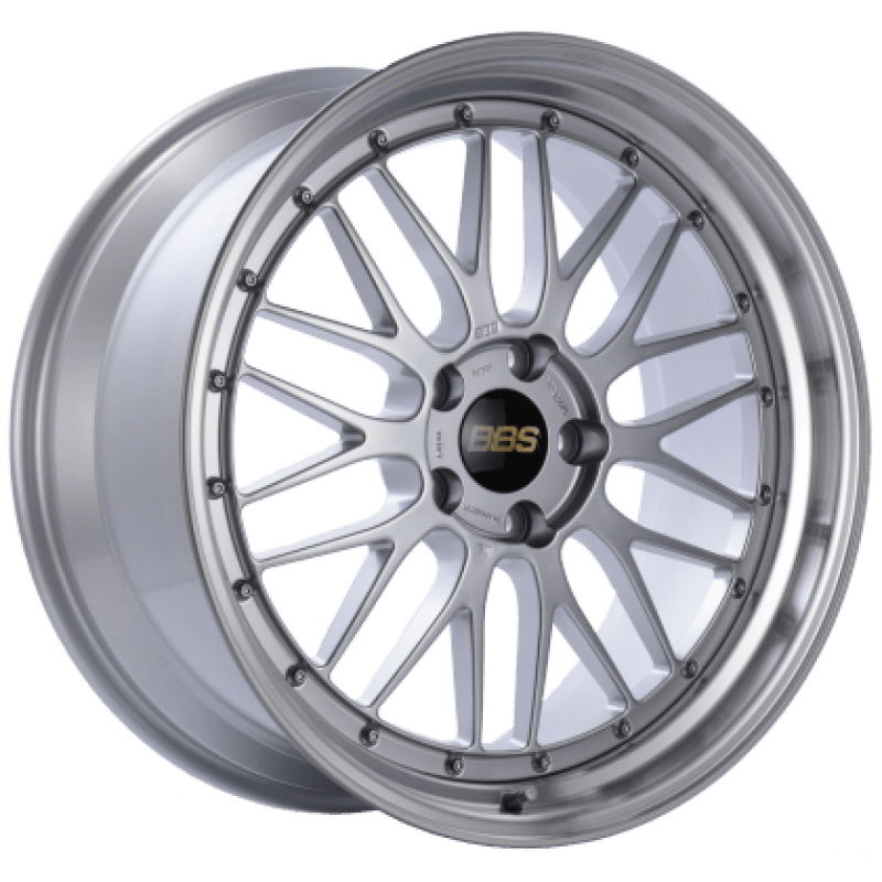 BBS LM 18x10 5x114.3 ET25 Diamond Silver Center Diamond Cut Lip Wheel - 82mm PFS Required - JDMuscleWheelsbbsLM195DSPK