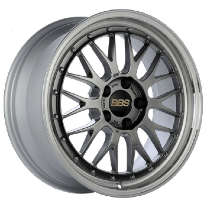BBS LM 18x8 5x114.3 ET40 Diamond Black Center / Machined Lip Wheel - 82mm PFS/Clip Required - JDMuscleWheelsbbsLM080DBPK