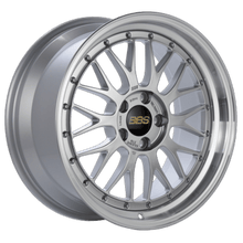 BBS LM 18x9 5x114.3 ET42 Diamond Silver Center Diamond Cut Lip Wheel - 82mm PFS/Clip Required - JDMuscleWheelsbbsLM077DSPK