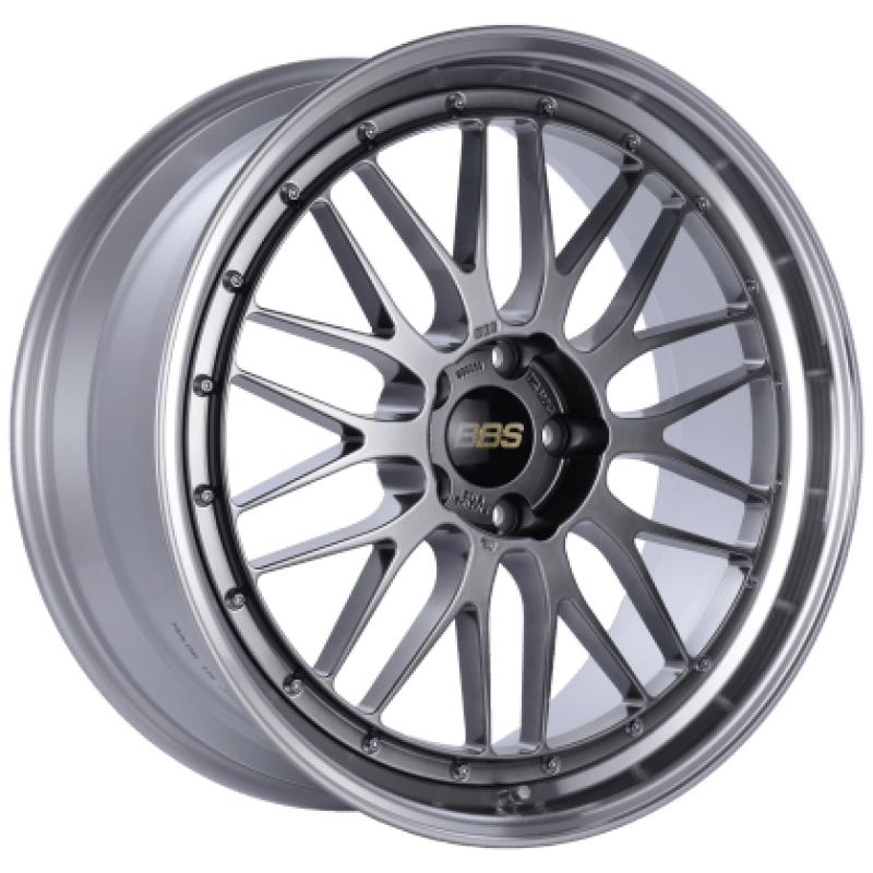 BBS LM 18x9.5 5x114.3 ET38 Diamond Black Center Diamond Cut Lip Wheel - 82mm PFS Required - JDMuscleWheelsbbsLM115HDBPK