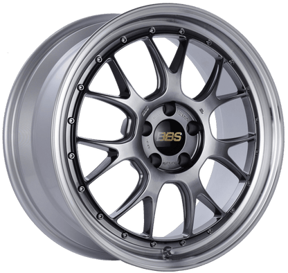 BBS LM - R 19x8.5 5x112 ET38 Diamond Black Center Diamond Cut Lip Wheel - 82mm PFS/Clip Required | LM322DBPK - JDMuscleWheelsbbsLM322DBPK