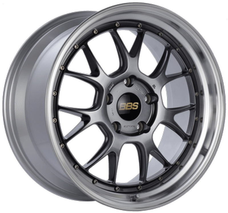 BBS LM - R 19x9.5 5x112 ET38 Diamond Black Center Diamond Cut Lip Wheel - 82mm PFS/Clip Required | LM323DBPK - JDMuscleWheelsbbsLM323DBPK