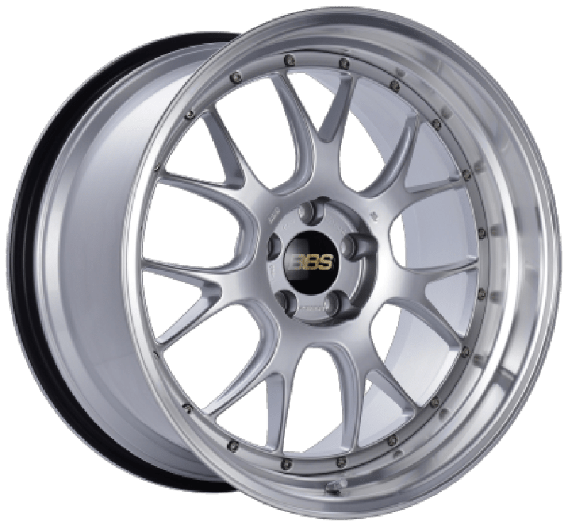 BBS LM - R 19x9.5 5x114.3 ET25 Diamond Silver Center Diamond Cut Lip Wheel - 82mm PFS Required - JDMuscleWheelsbbsLM308DSPK