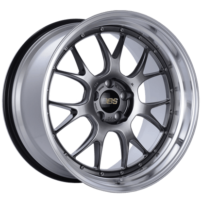 BBS LM - R 20x11 5x114.3 ET20 CB66 Diamond Black Center Diamond Cut Lip Wheel - JDMuscleWheelsbbsLM330DBPK