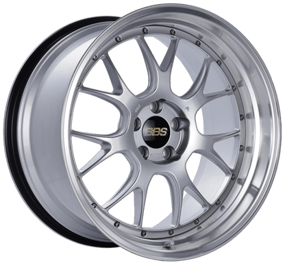 BBS LM - R 20x11 5x114.3 ET20 CB66 Diamond Silver Center Diamond Cut Lip Wheel - JDMuscleWheelsbbsLM330DSPK