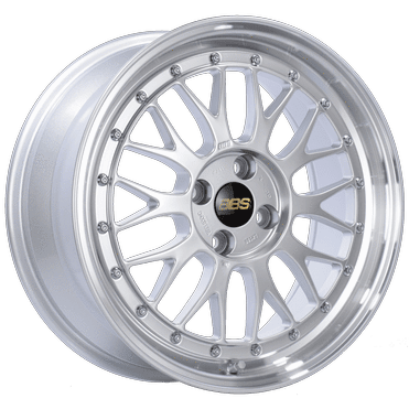 BBS LM Series 4x100 17x7.5" +40mm Offset Diamond Silver Wheels - JDMuscleWheelsbbsLM198DSPK17x7.5+40mm4x100
