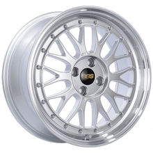 BBS LM Series 4x100 17x7.5" +40mm Offset Diamond Silver Wheels