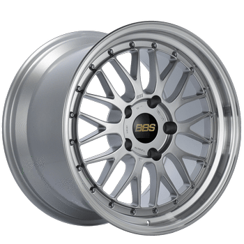 BBS LM Series 5x112 18" Diamond Silver Wheels-bbsLM128DSPK-LM128DSPK-Wheels-BBS Wheels-18x9.5-+32mm-5x112-JDMuscle