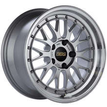 BBS LM Series 5x120 17x8.5" +18mm Offset Diamond Silver Wheels