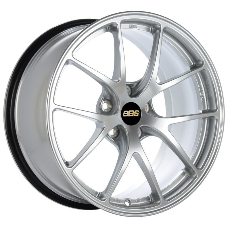 BBS RI - A 18x10.5 5x114.3 ET18 Diamond Silver Wheel - 82mm PFS/Clip Required - JDMuscleWheelsbbsRIA006DS