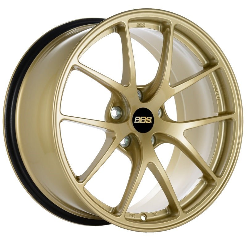 BBS RI - A 18x8.5 5x114.3 ET35 Gold Wheel - 82mm PFS/Clip Required - JDMuscleWheelsbbsRIA017GL